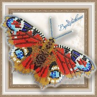 Набор для вышивки бисером бабочки «Павлиний глаз дневной»